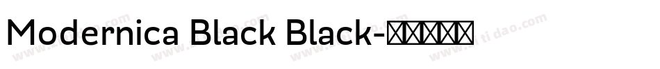 Modernica Black Black字体转换